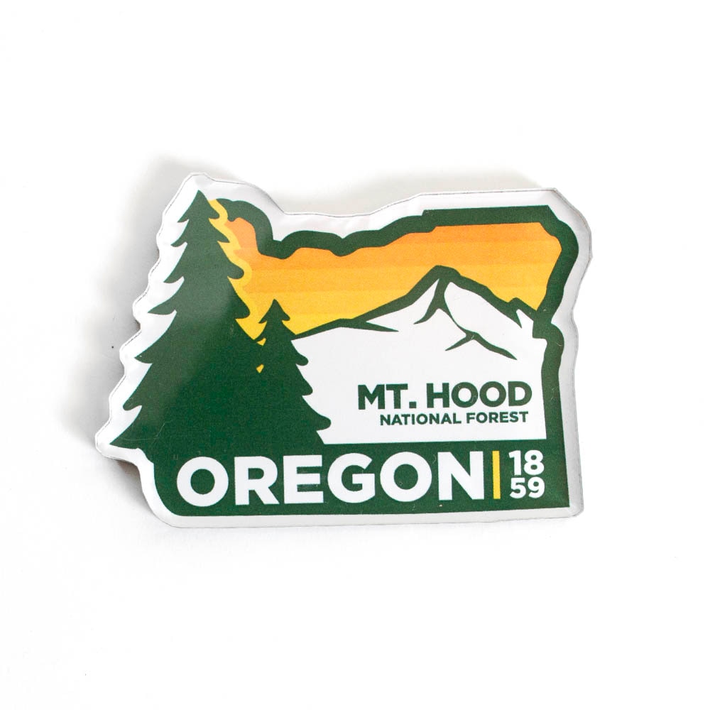 State of Oregon, Morris Magnets, Magnets, Home & Auto, Acrylic, Oregon, Mt. Hood, Trees, 568926